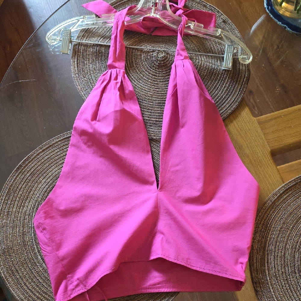 STAUD Vibrant Pink Halyer Top.A-9.
